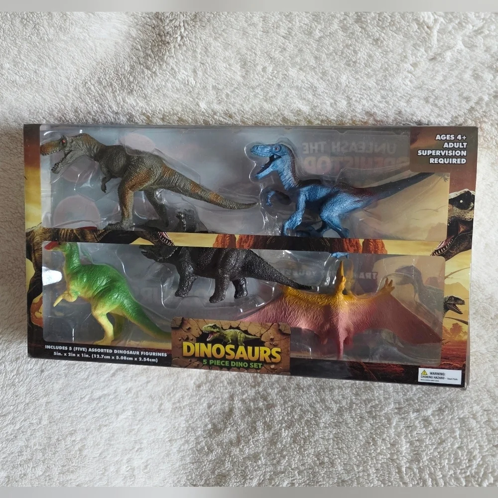 New Adventure Force Dinosaurs 5-Piece Dino Set jurassic Park kid's toy figurines